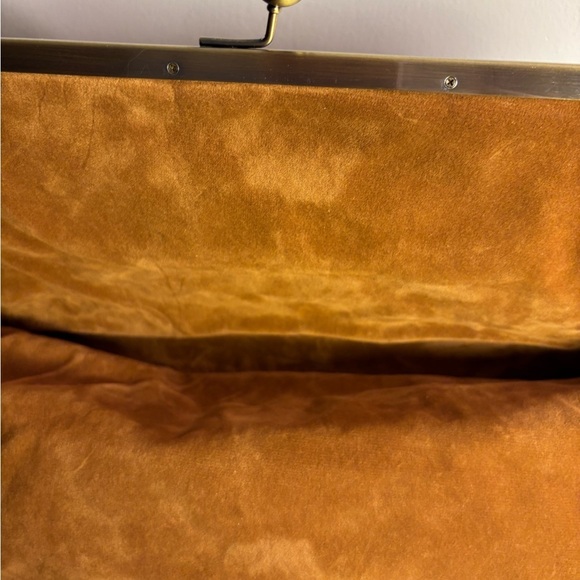 Patricia Nash Brown Convertible Clutch/Shoulder Bag w Kisslock Closure NWOT - Picture 8 of 12